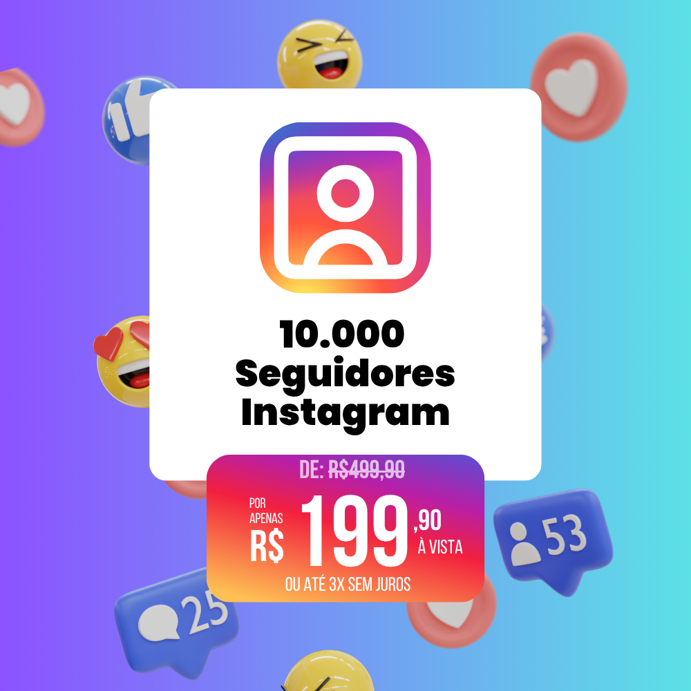 10.000 SEGUIDORES AGORA